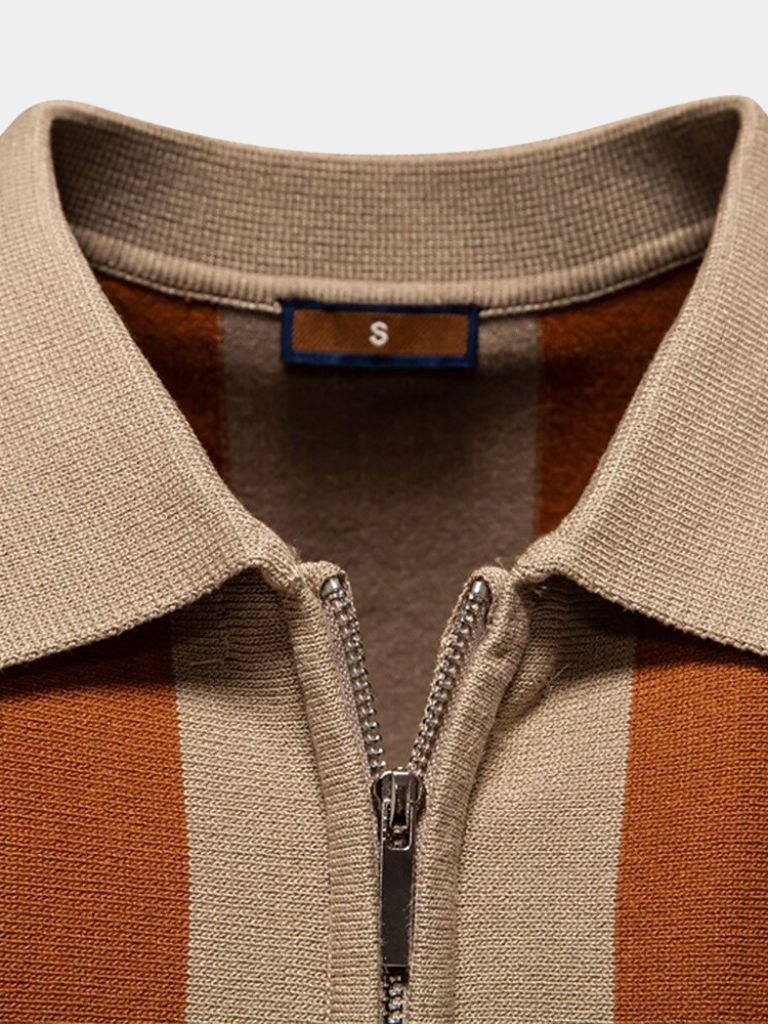 Navy Stripe Polo