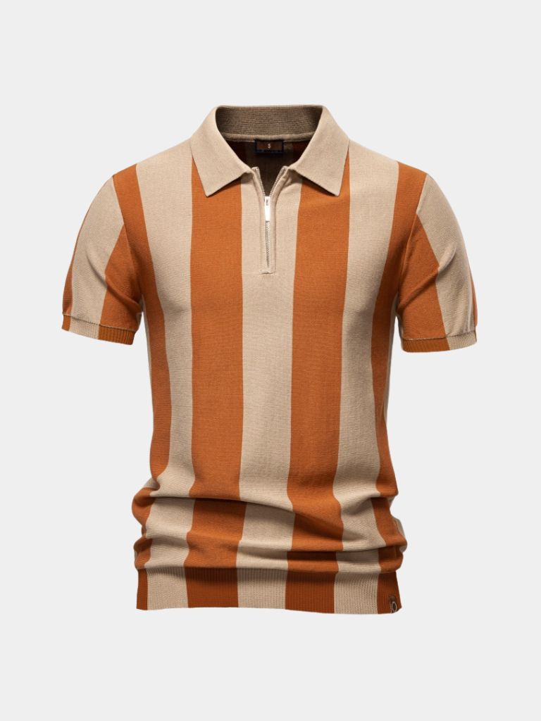 Navy Stripe Polo