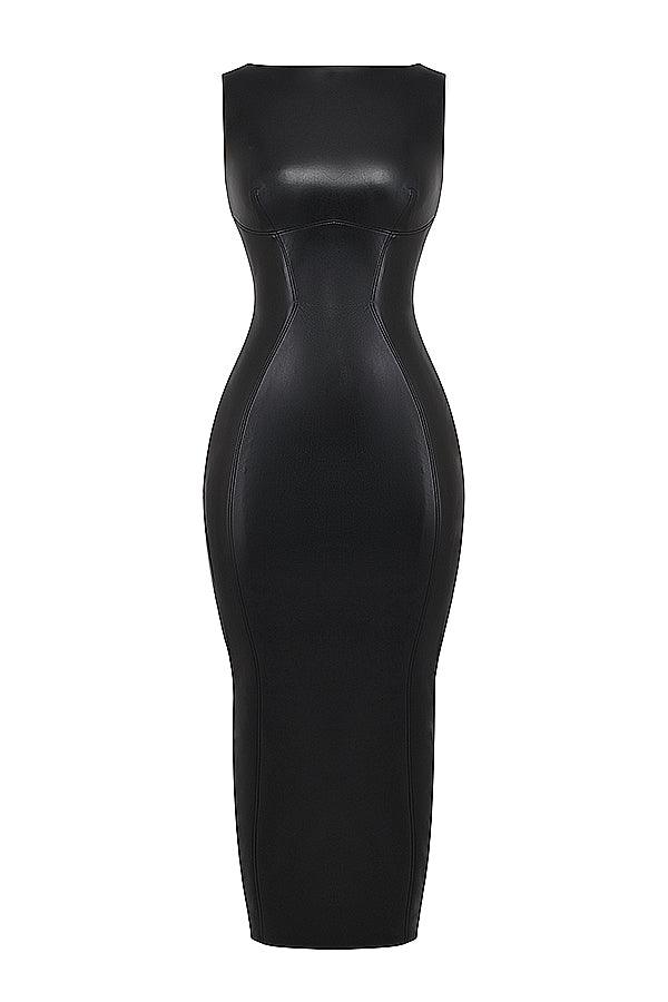 Milano Di Classe® | Luxe Leather Maxi Dress