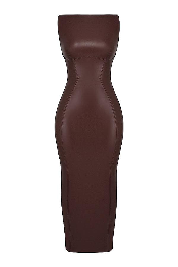 Milano Di Classe® | Luxe Leather Maxi Dress