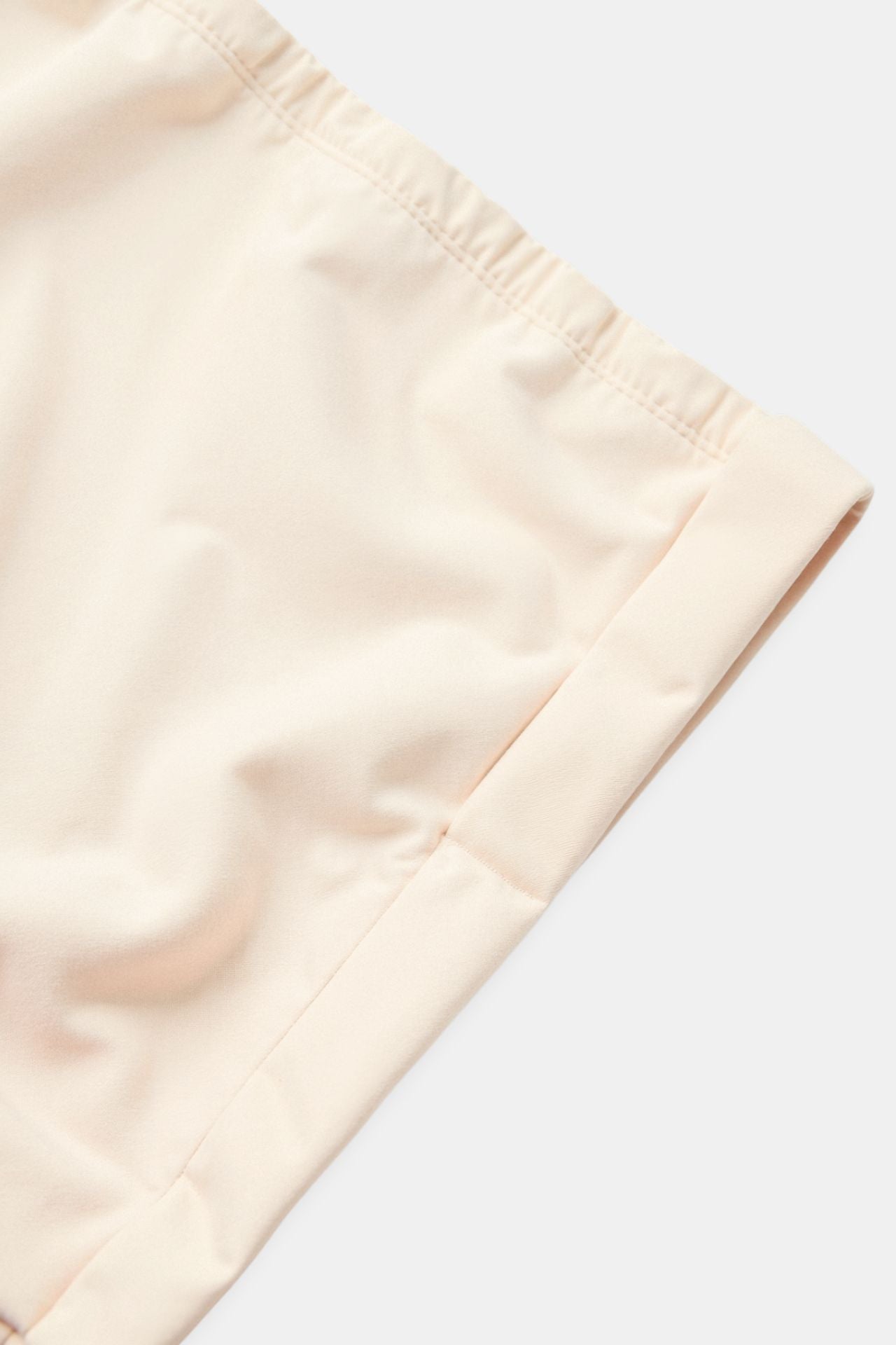 Old Money Elegant Elastic Waist Rolled High Waist Tucked Shorts