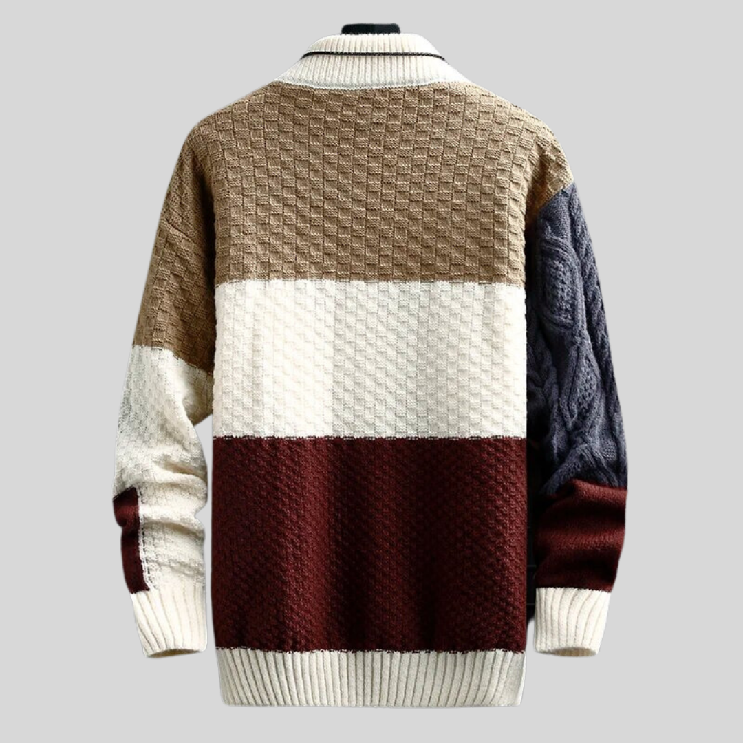 | Grayson Patchwork Sweater