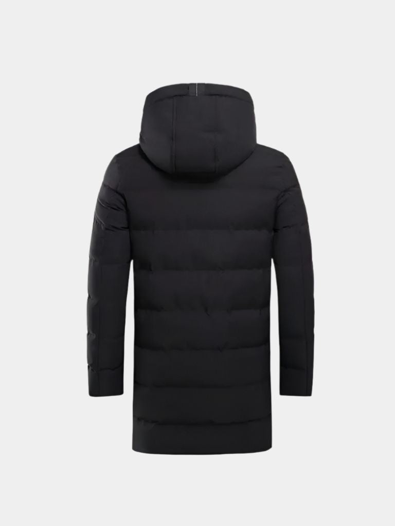 Minimalist Long Puffer Jacket - Cross & Crown