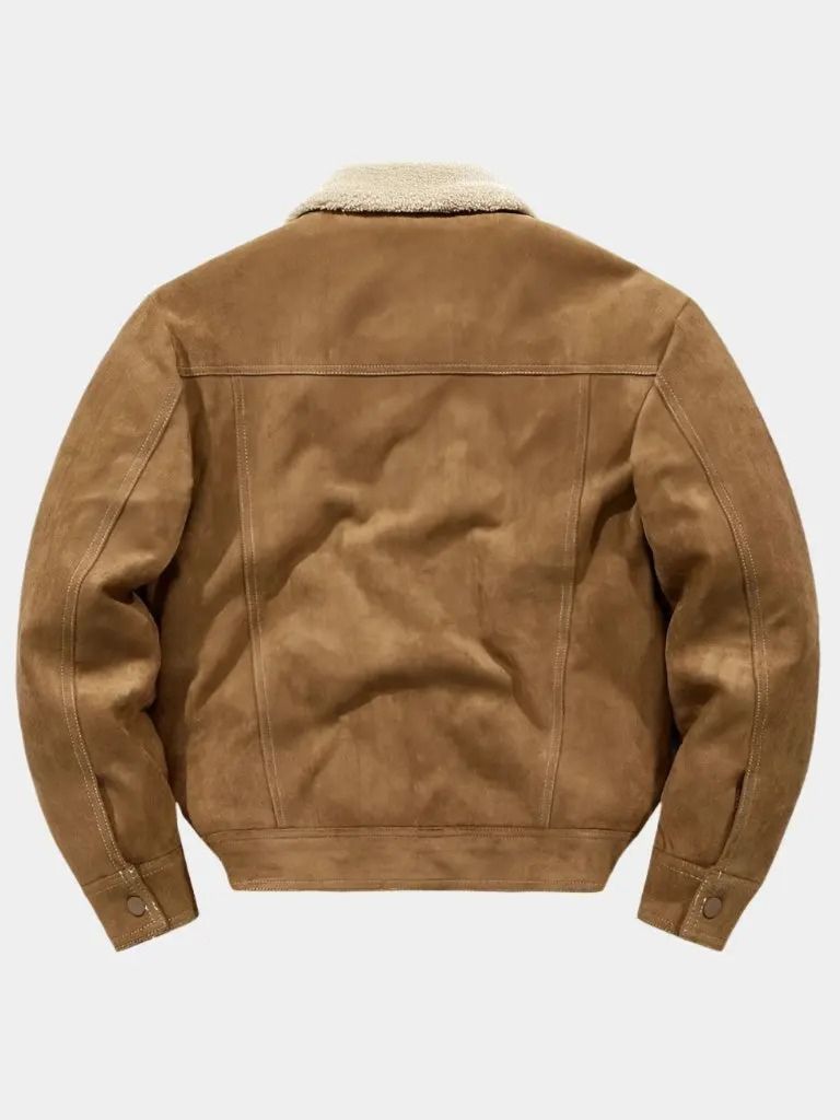 Essential Fleece Suede Jacket - Cross & Crown