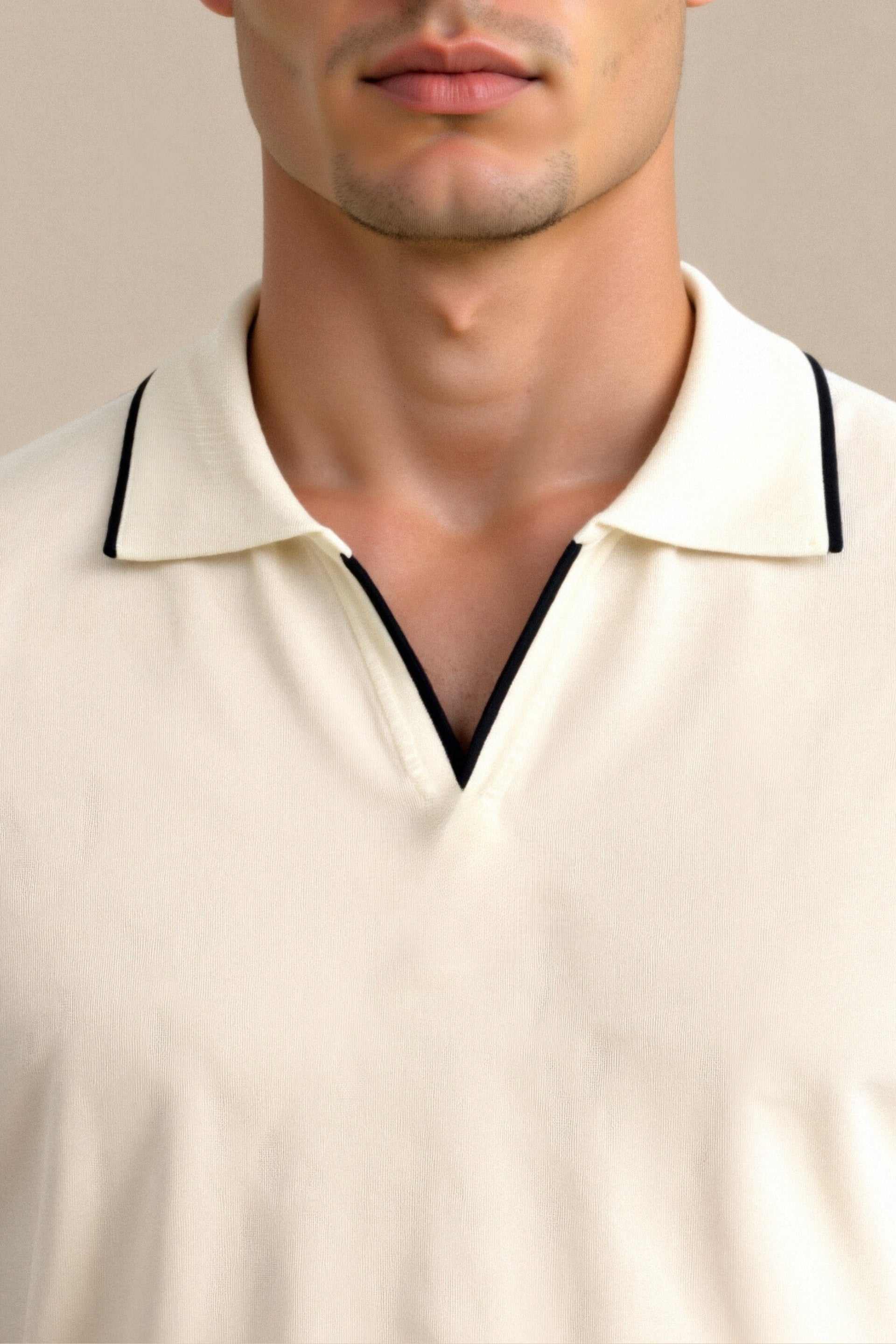 Milano Di Classe Contrast Slim Fitted Polo