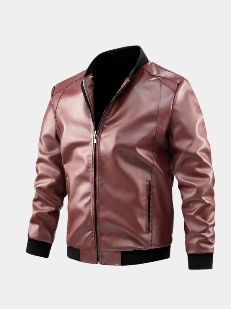 Essential Leather Jacket - Cross & Crown