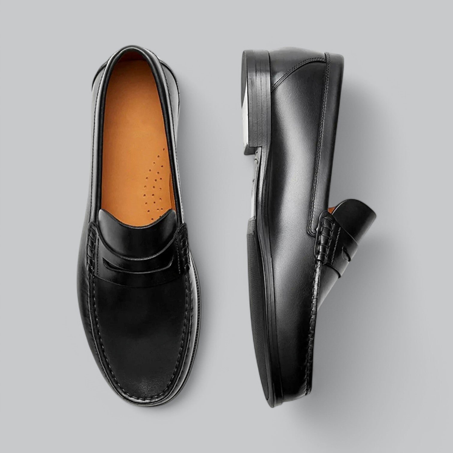 Valenti | Vintage Leather Loafers - Formal Slip-On Moccasins