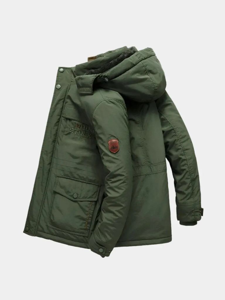 Military Hooded Jacket - Cross & Crown