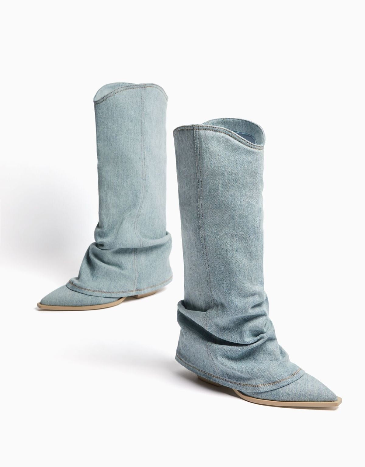 Laura - Denim Cowboy Boots