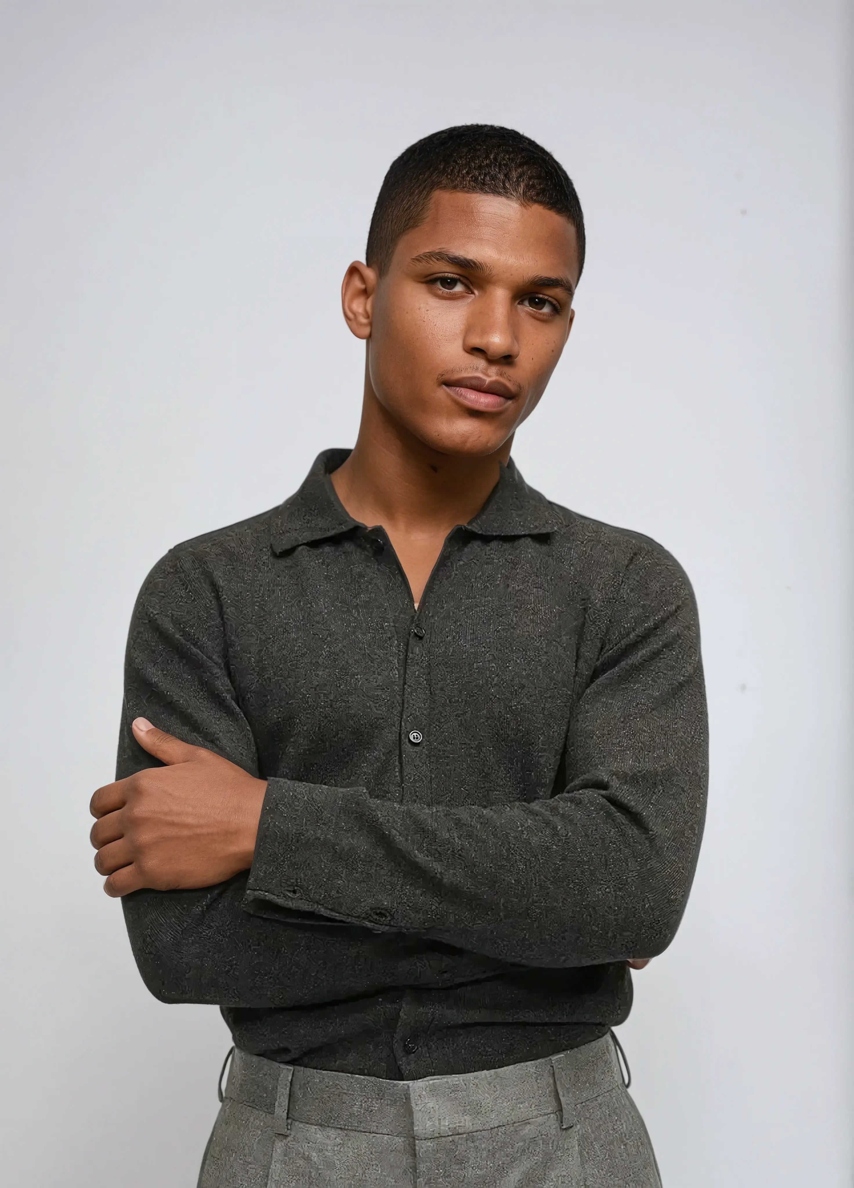 Cashwool Shirt Dark Grey