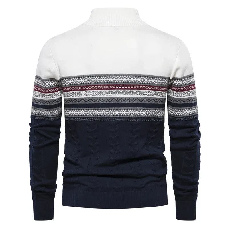 Warm Winter Sweater with Zipper
