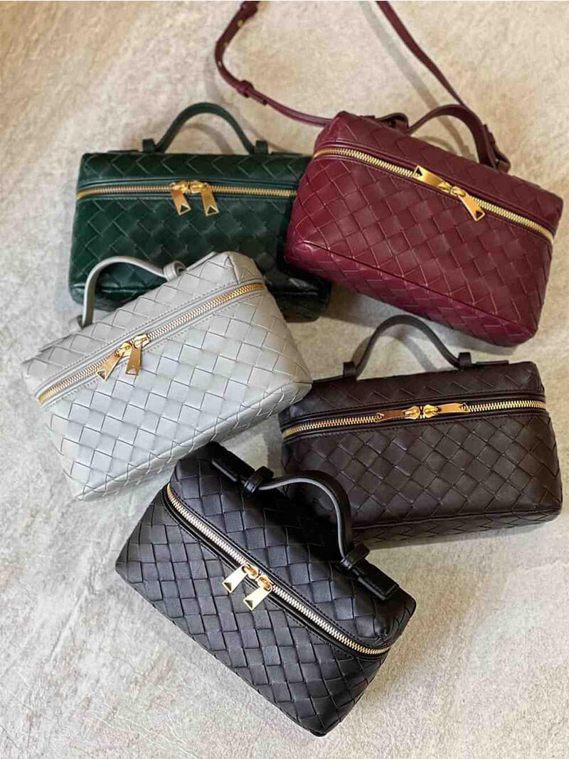 Jade Woven Crossbody Tas