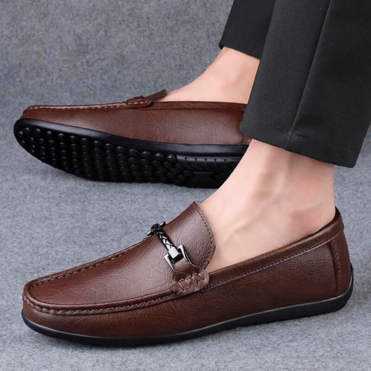 Valenti | Leather Loafers for Men Business Wedding Shoes