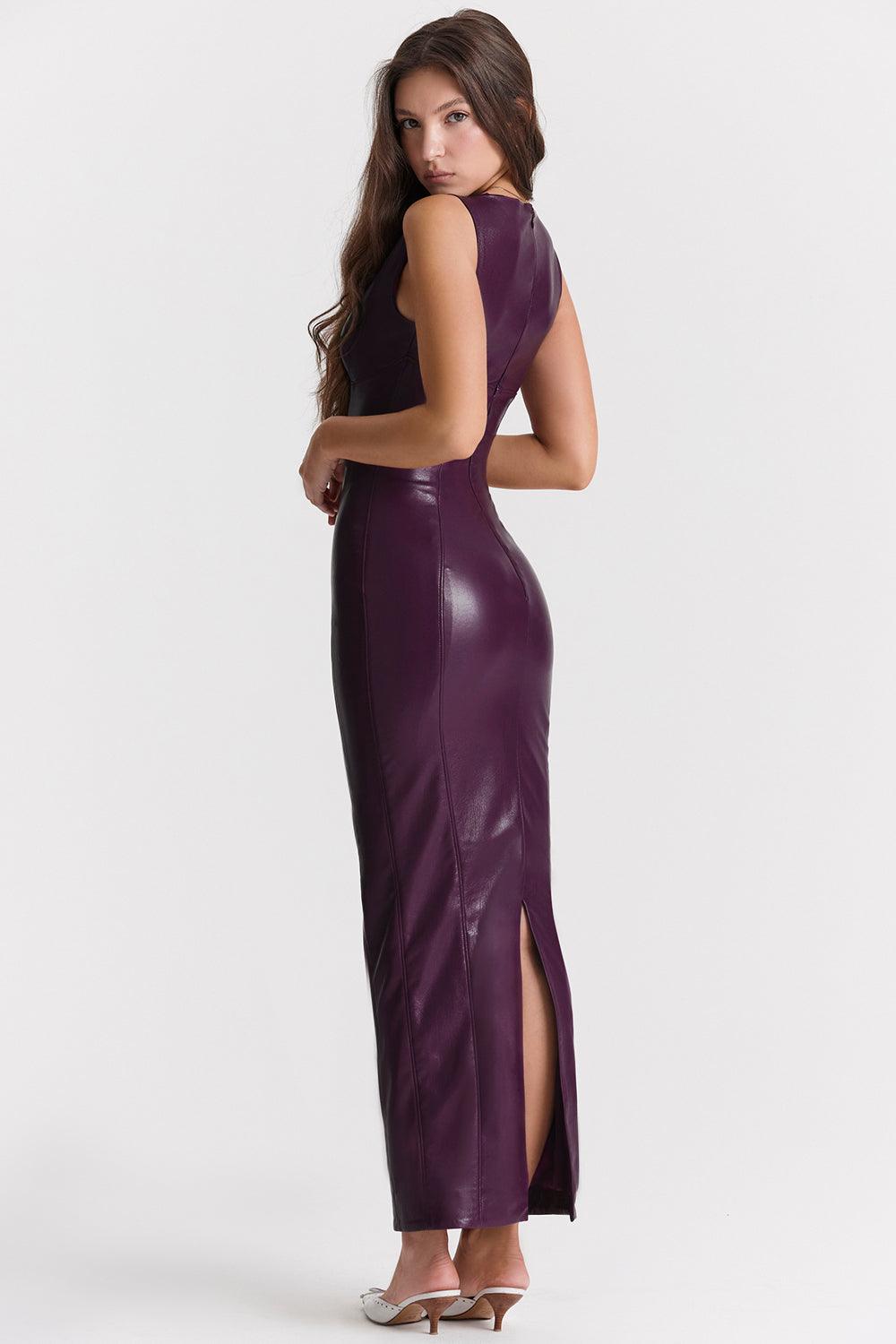 Milano Di Classe® | Luxe Leather Maxi Dress