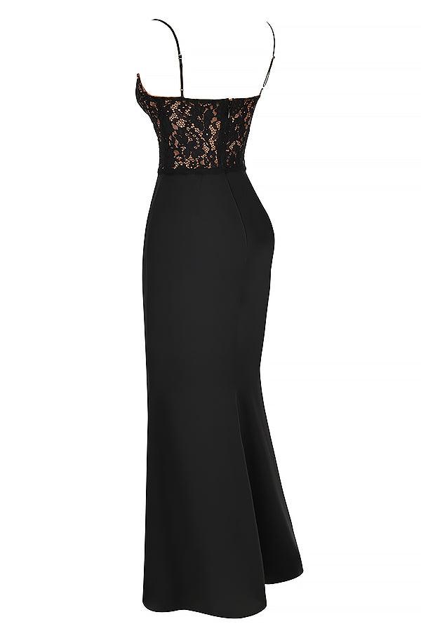 Milano Di Classe® | Black Corset Maxi Dress