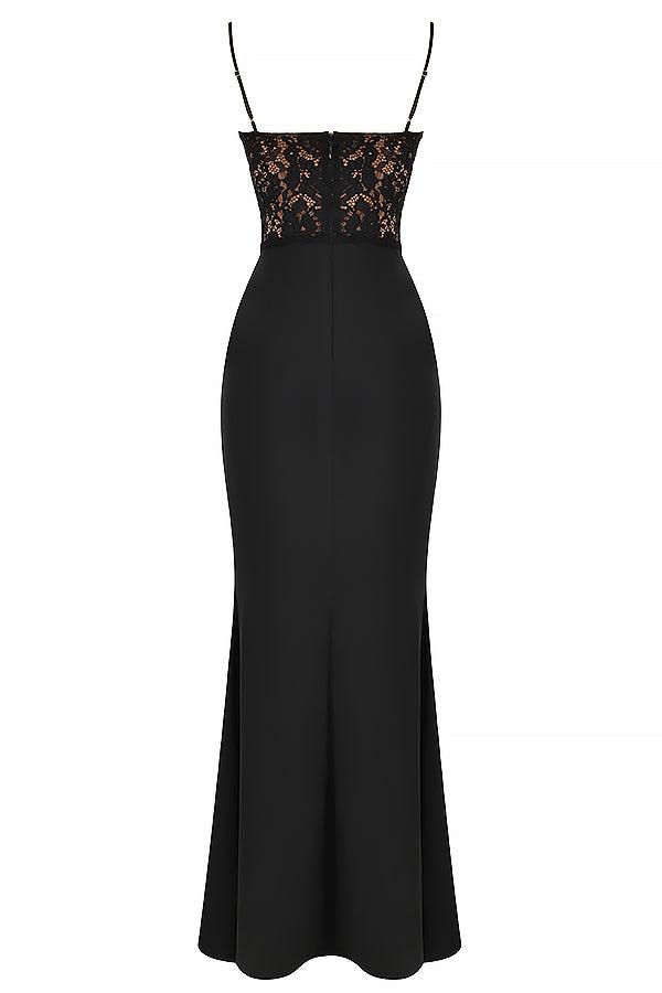 Milano Di Classe® | Black Corset Maxi Dress