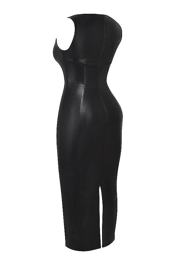 Milano Di Classe® | Luxe Leather Maxi Dress