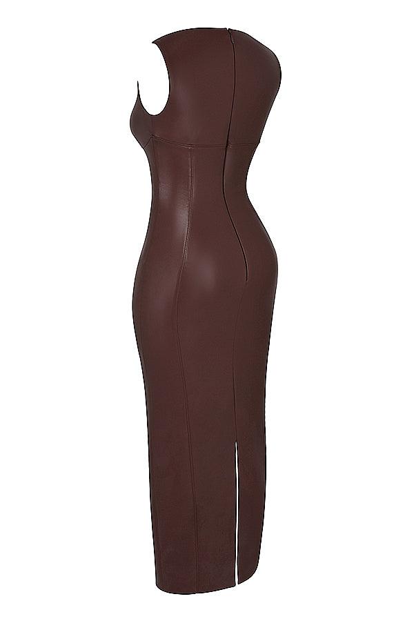 Milano Di Classe® | Luxe Leather Maxi Dress