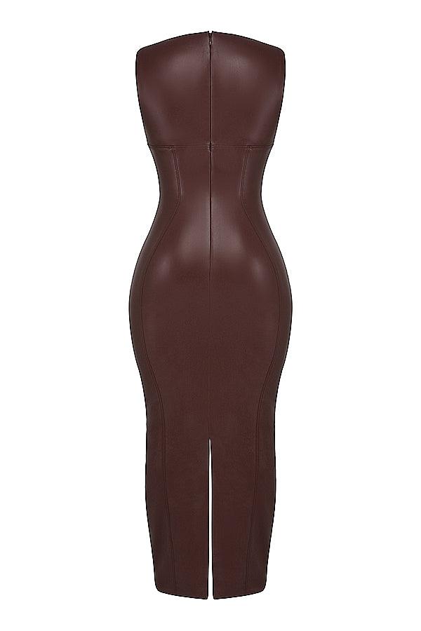 Milano Di Classe® | Luxe Leather Maxi Dress