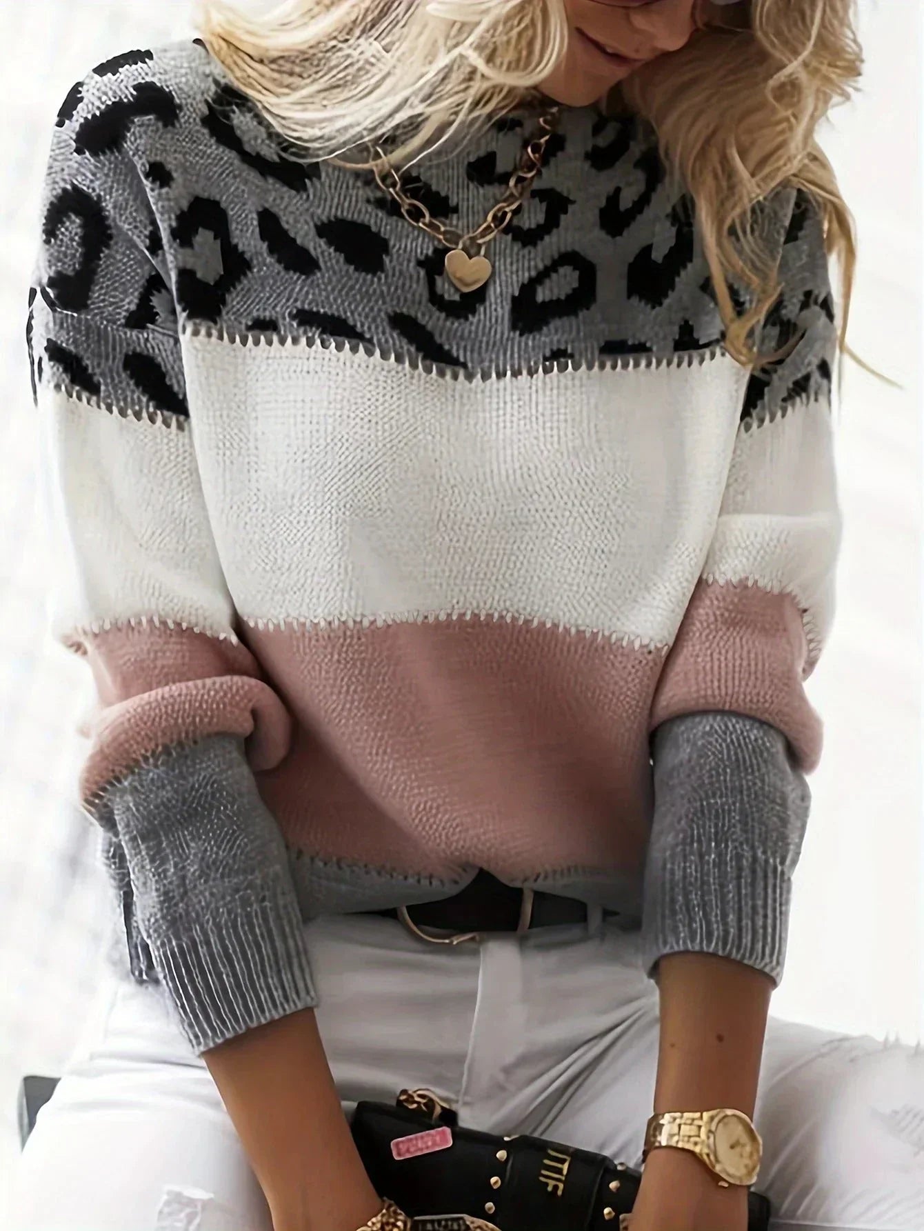 Mirna | Stylish Leopard Print Sweater