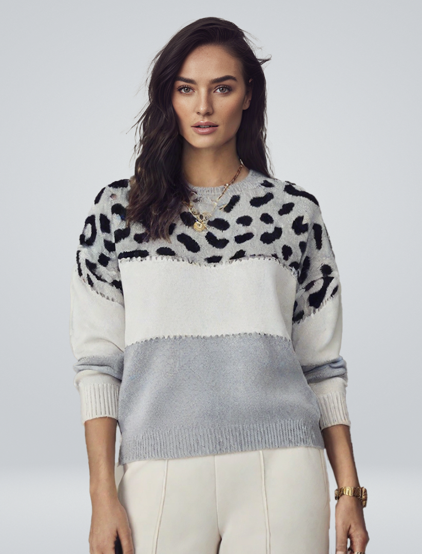 Mirna | Stylish Leopard Print Sweater