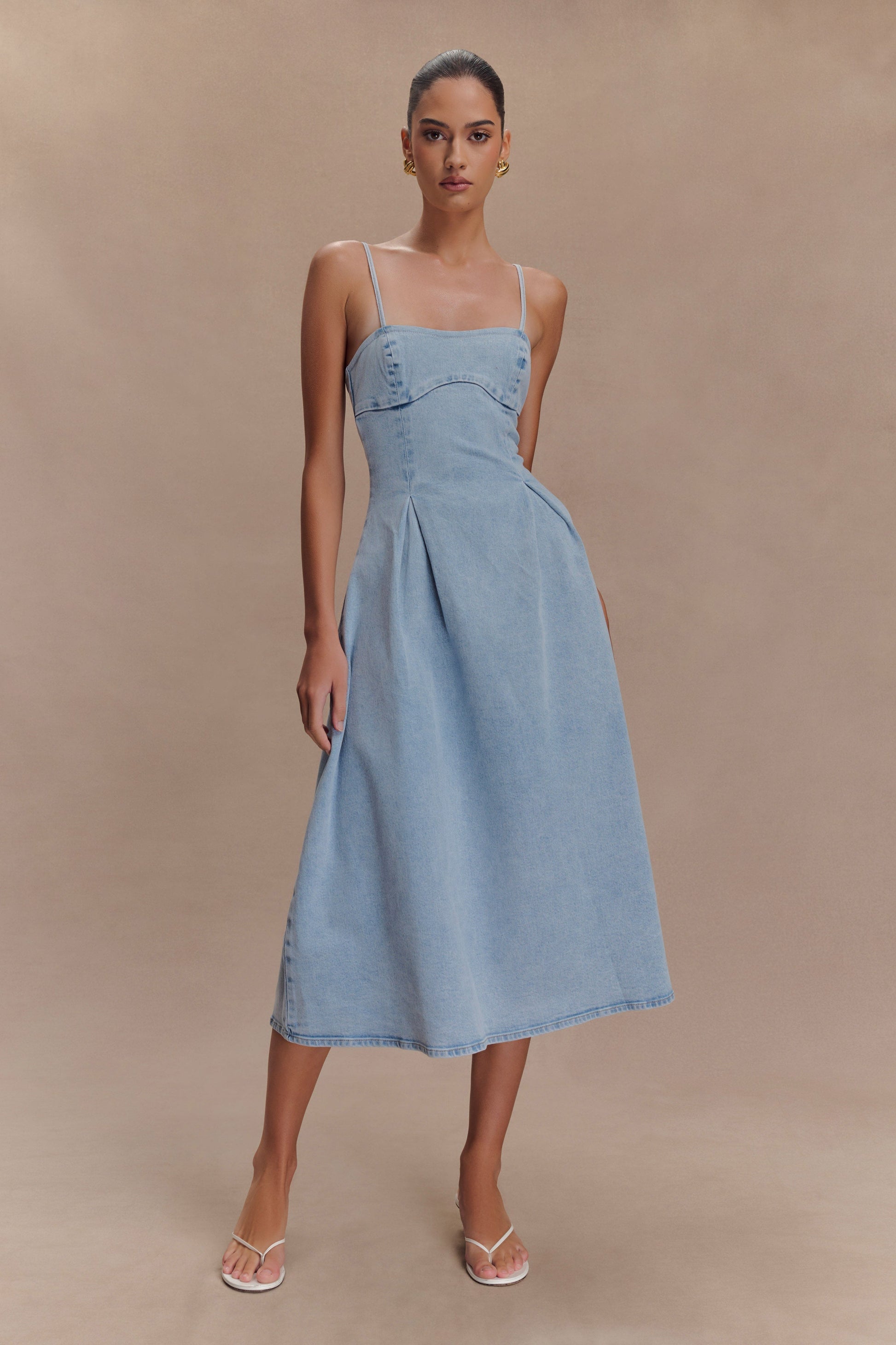 Harlyn Denim Midi Dres