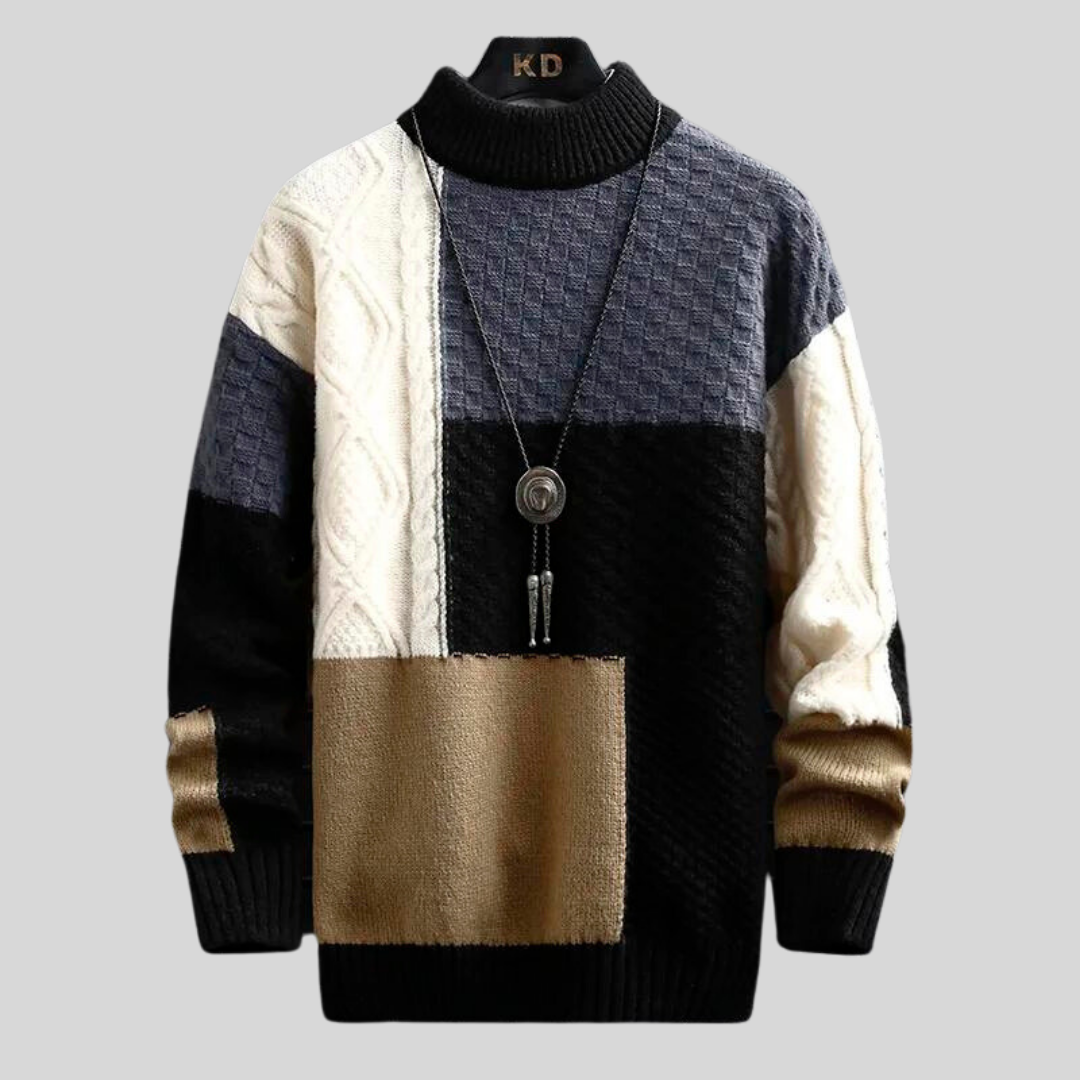 | Grayson Patchwork Sweater
