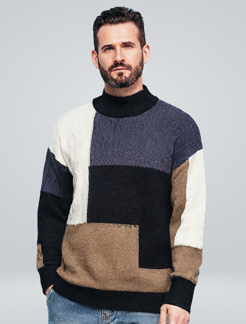 | Grayson Patchwork Sweater
