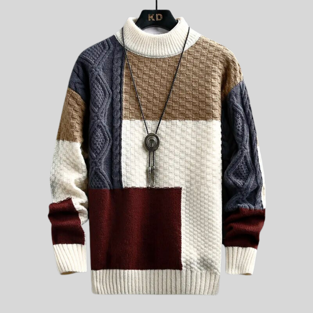 | Grayson Patchwork Sweater