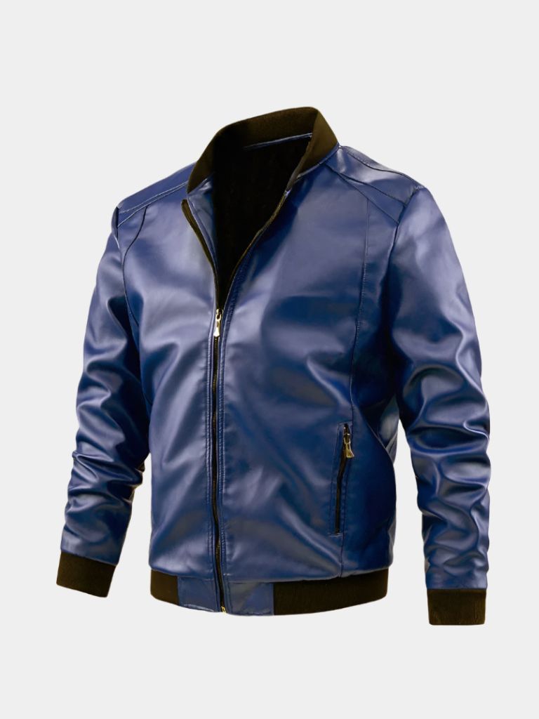 Essential Leather Jacket - Cross & Crown