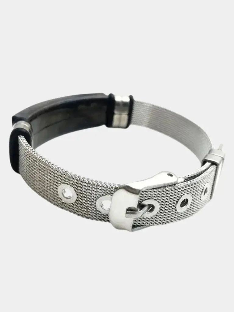 Cross Stainles Steel Belt Bracelet