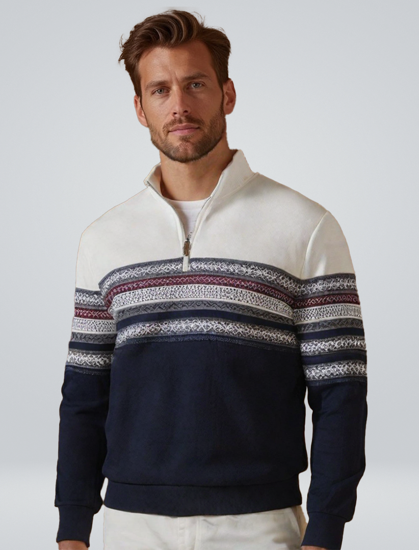 Warm Winter Sweater with Zipper