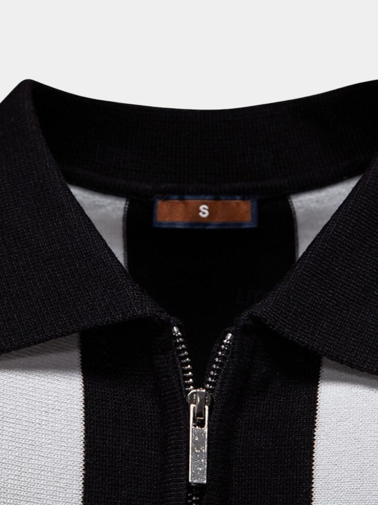 Navy Stripe Polo