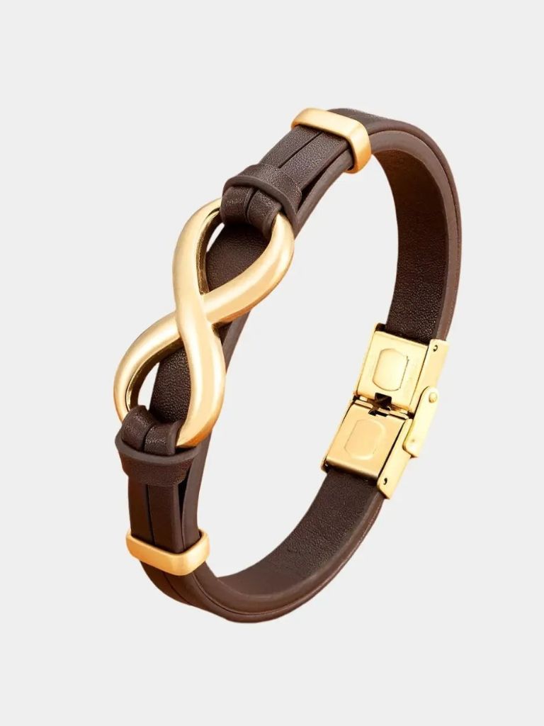 Infinity Leather Bracelet