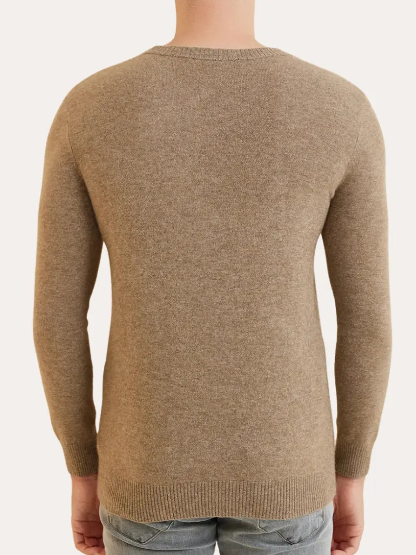 Signature Cashmere Sweater – Sable Khaki