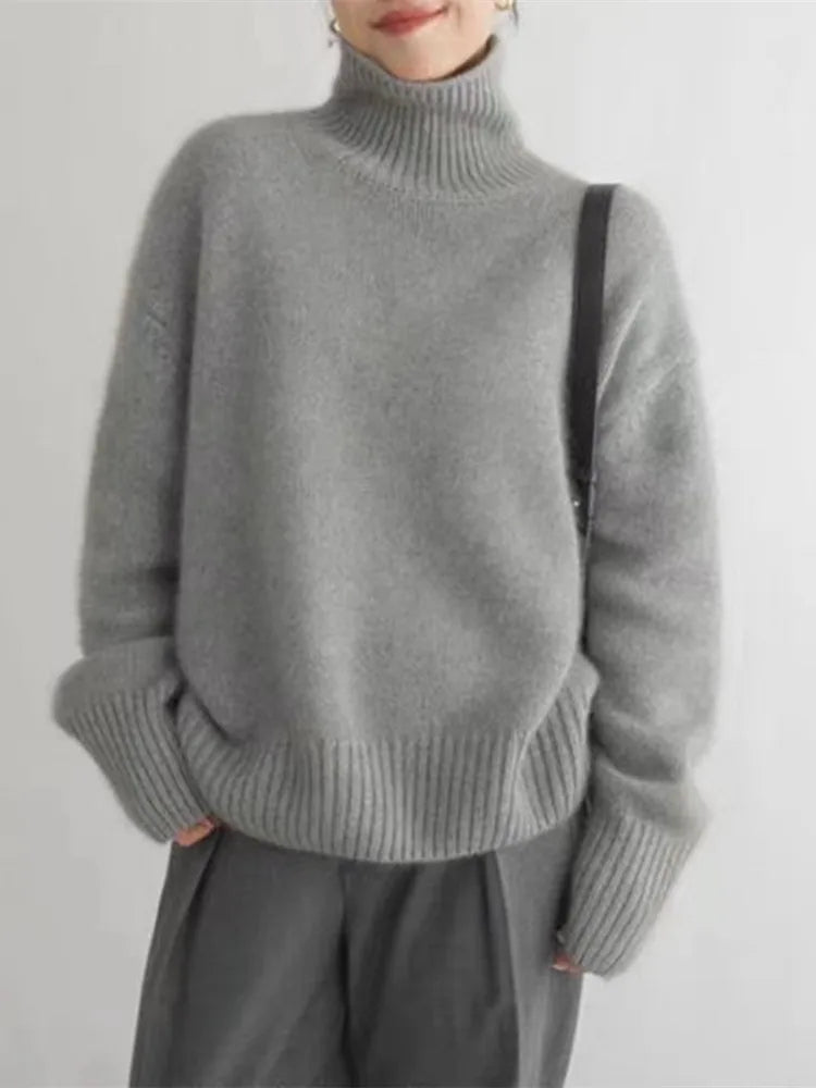 Lena | Cashmere Turtleneck Sweater