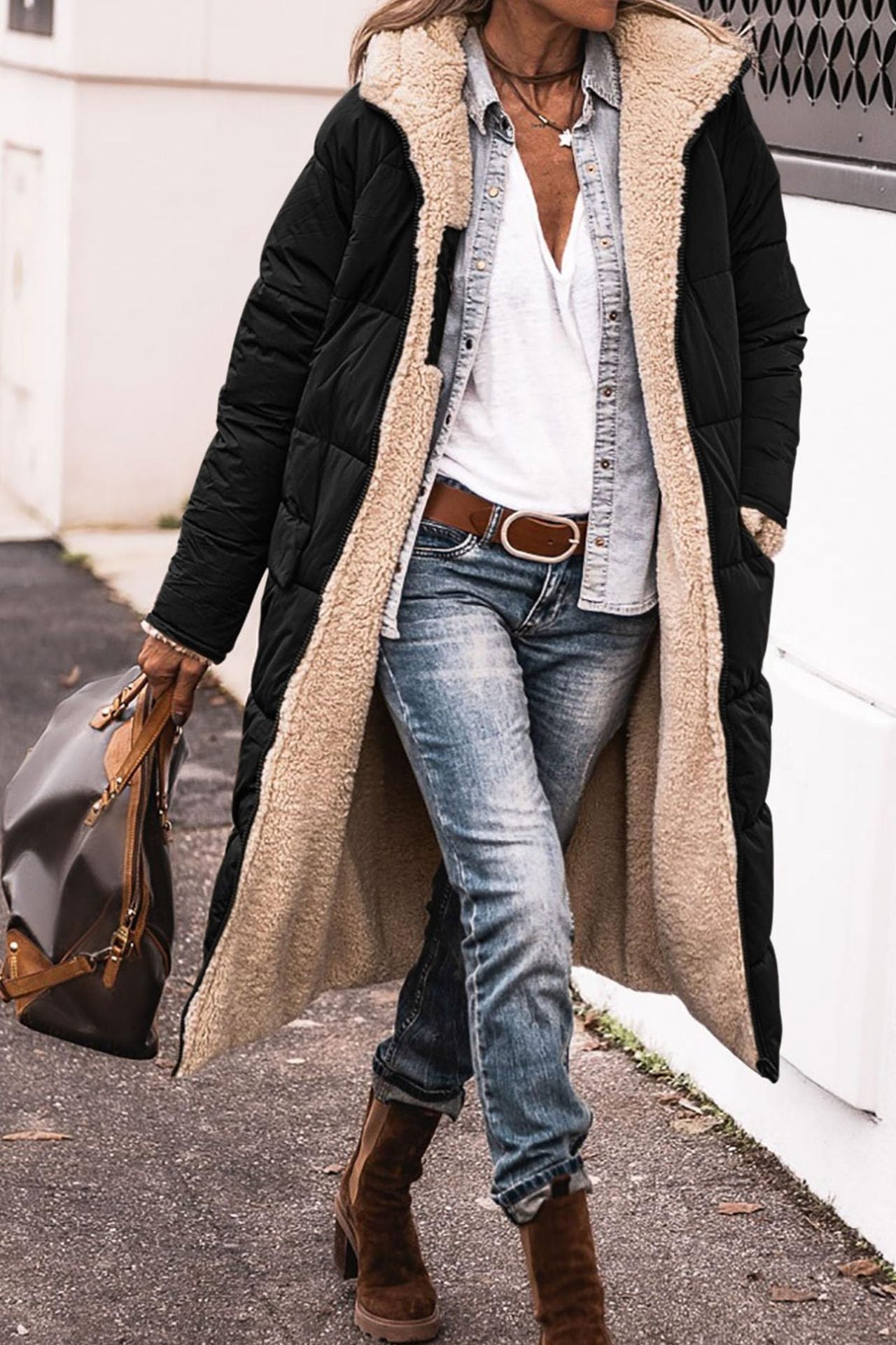 Nora | Long Reversible Coat
