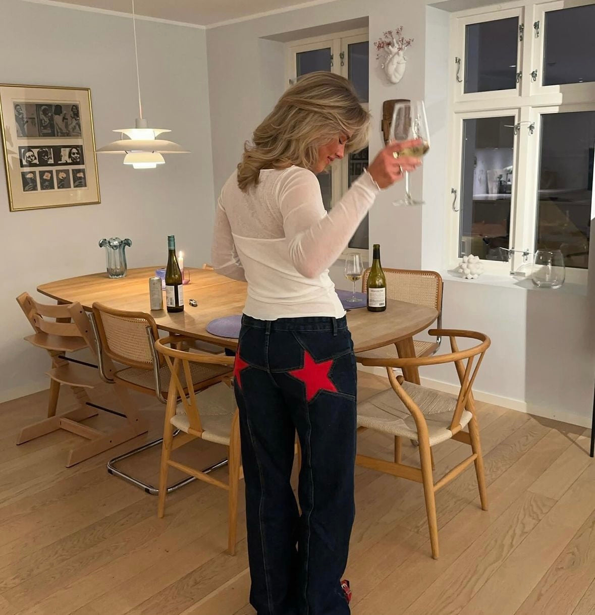 Lola Star Jeans – Oversized Jeans with Star Detail