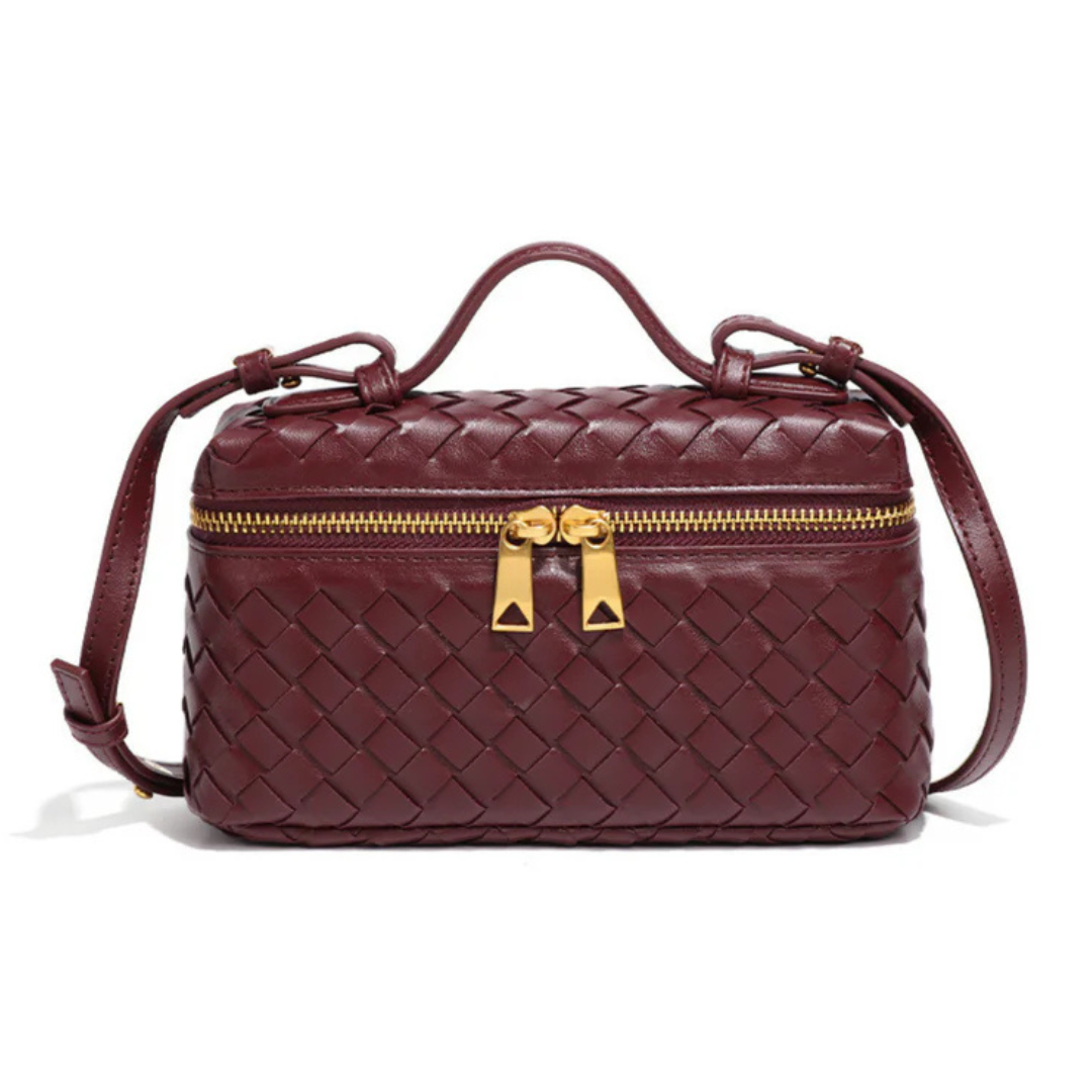 Jade Woven Crossbody Tas