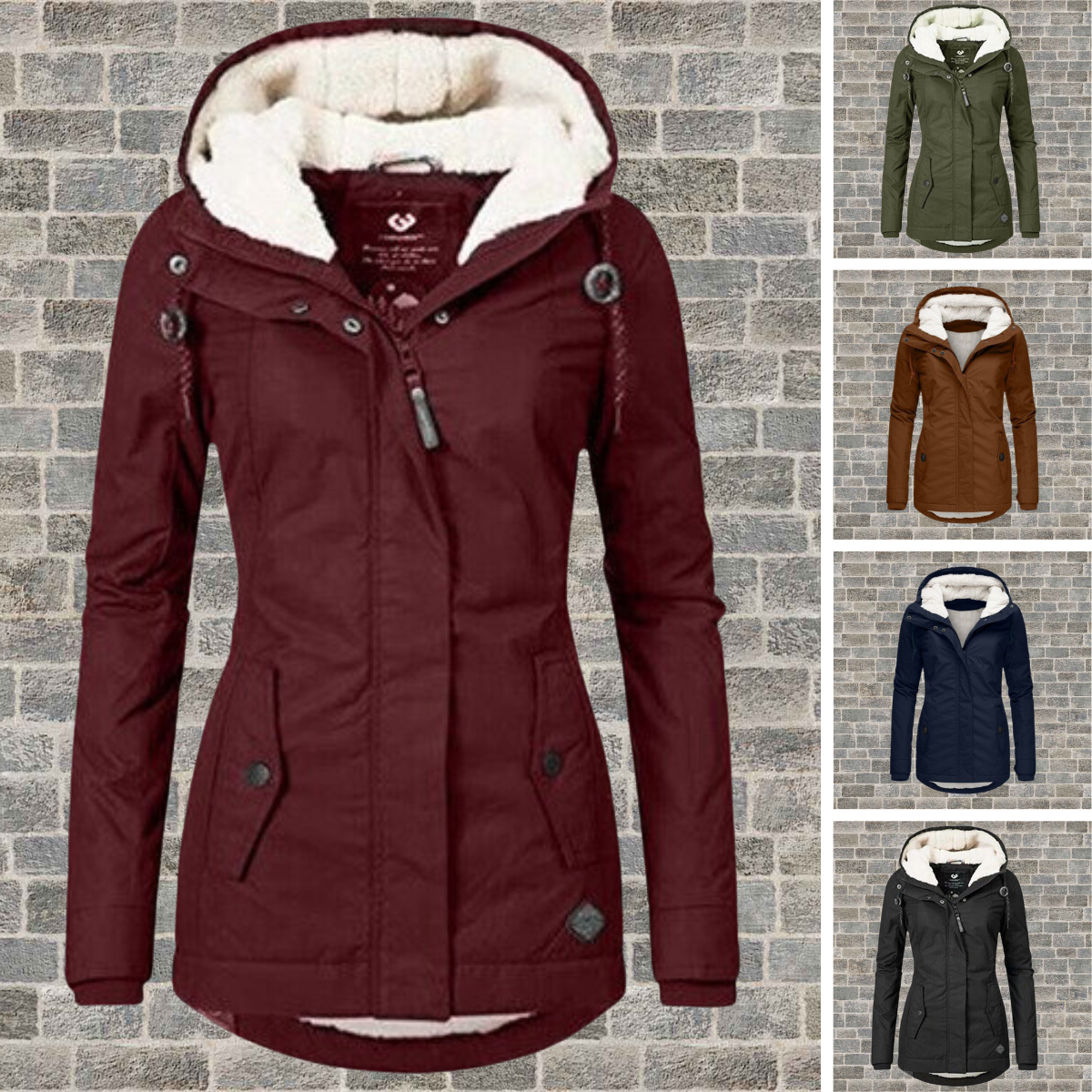 Jenna | Comfortable Winter Coat with Sherpa