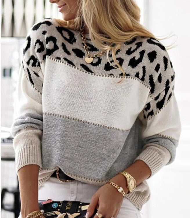 Mirna | Stylish Leopard Print Sweater