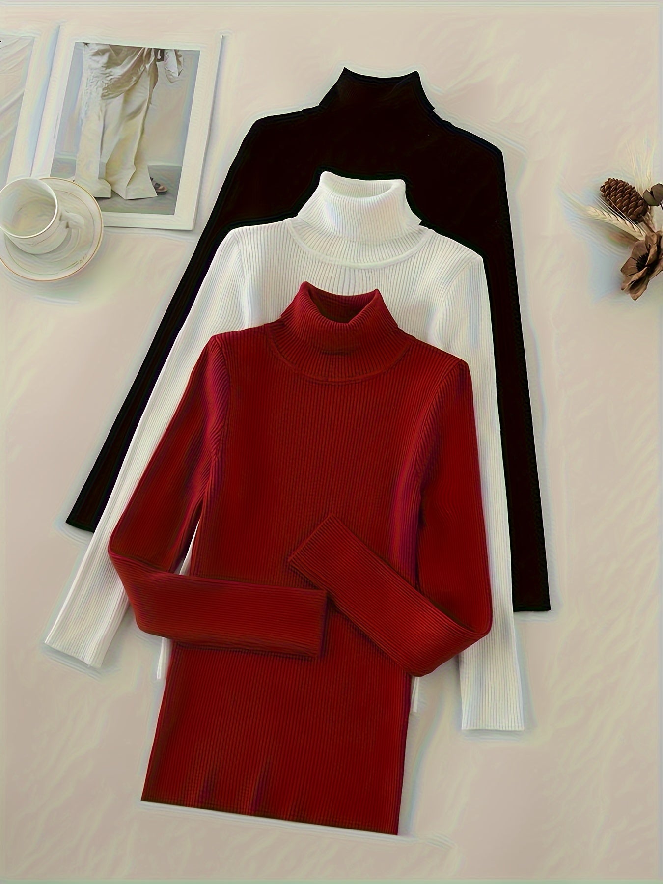 Ava Knitted Turtlenecks [1 + 2 Free]