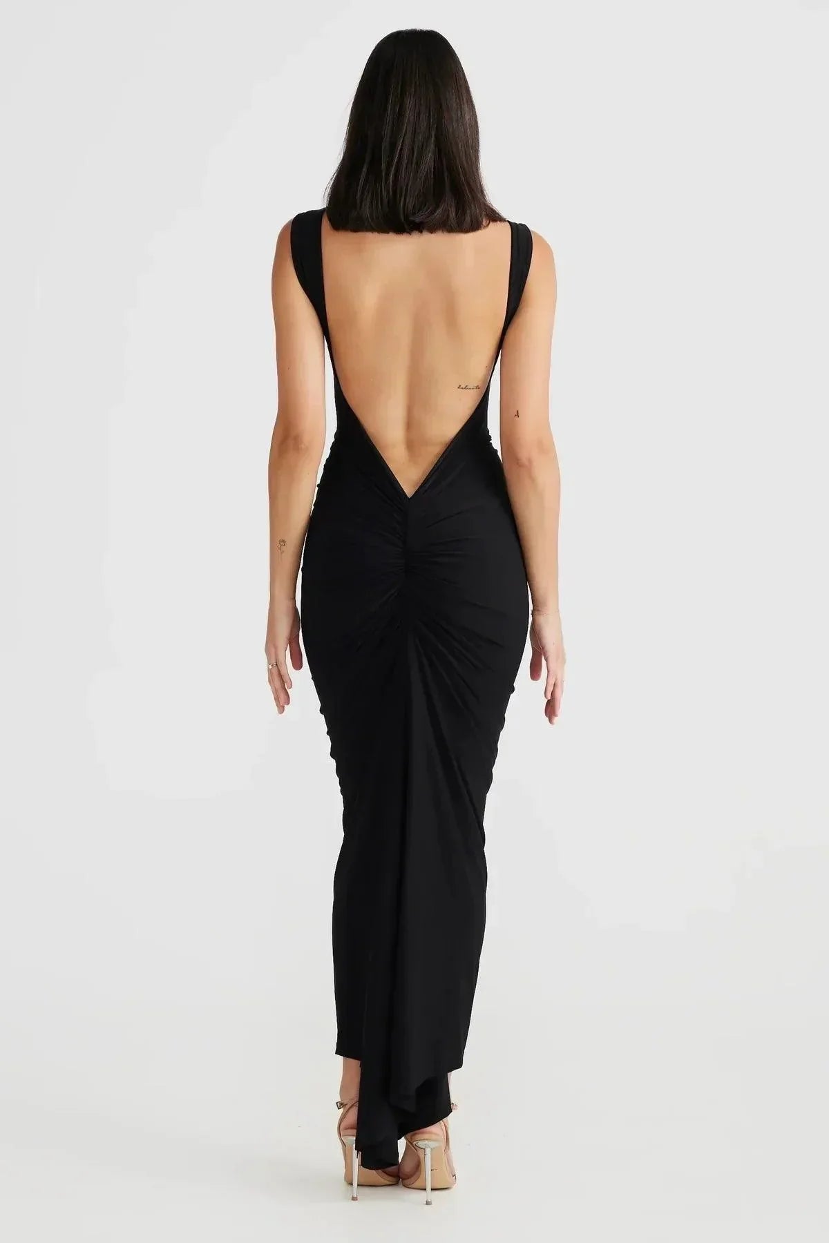 Milano Di Classe®| Backless Long Pleated Dress