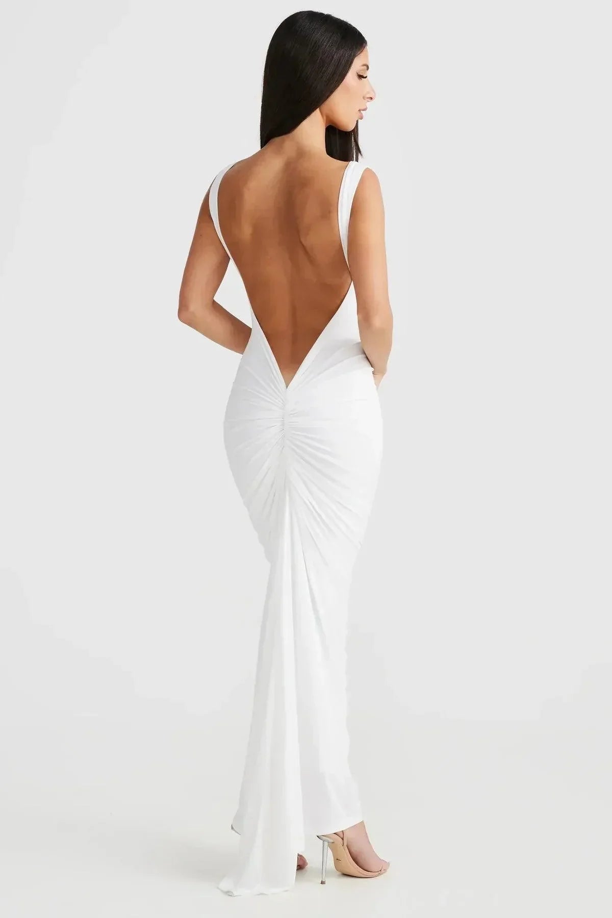 Milano Di Classe®| Backless Long Pleated Dress