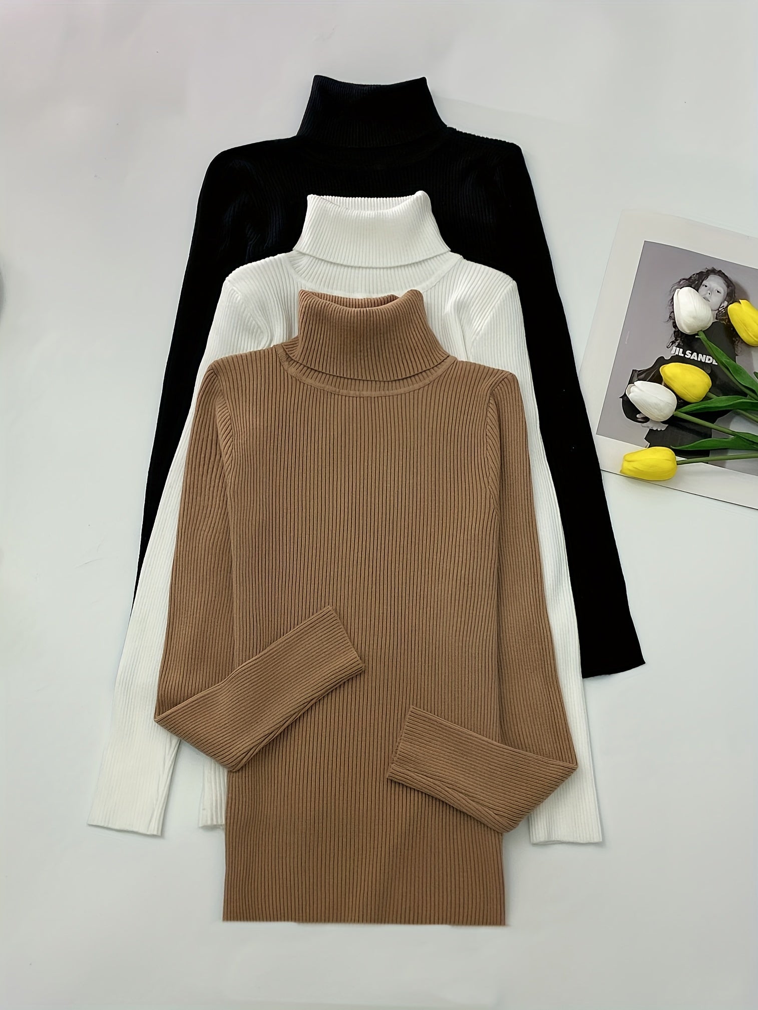 Ava Knitted Turtlenecks [1 + 2 Free]