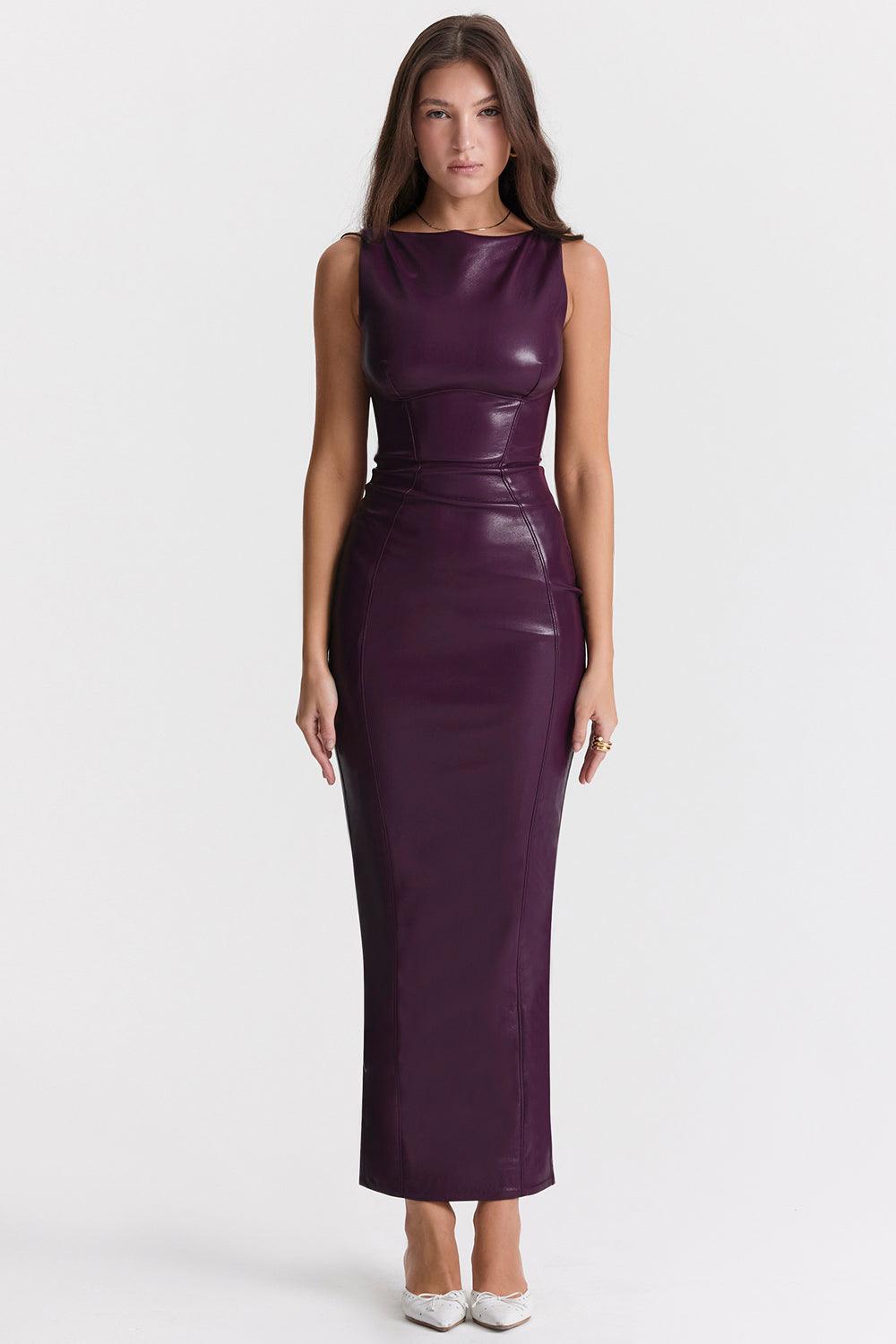 Milano Di Classe® | Luxe Leather Maxi Dress