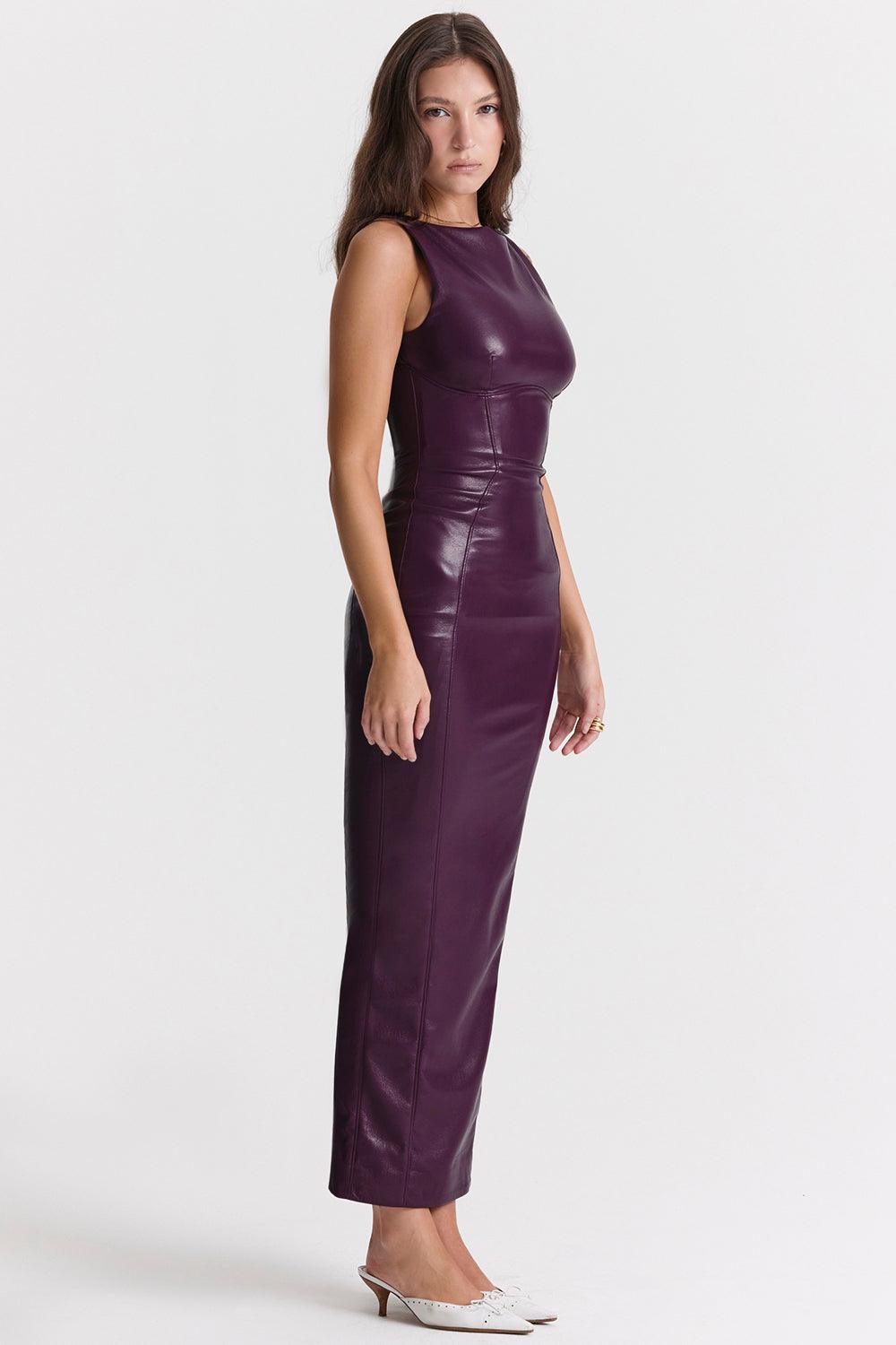 Milano Di Classe® | Luxe Leather Maxi Dress